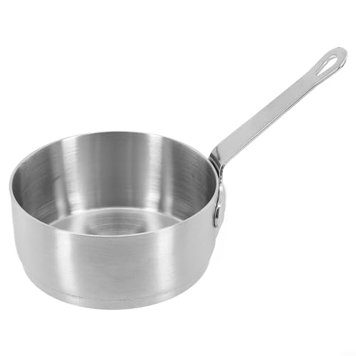 FUBESK Mini-Soßentöpfe für die Küche, antihaftbeschichtet, kleiner Topf für Soßen, Milch und Saucen, kleiner Topf für Babyzubereitung, Kaffee, Butter, Kochgeschirr (Silber (100 ml) von FUBESK