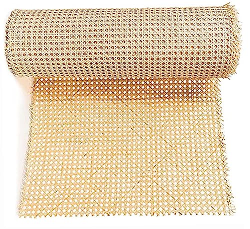 FUBESK Rattanrohr-Gurtband, Rolle, Rattan-Gewebe, Möbel für Caning-Projekte, vorgewebt, offenes Netzgewebe für Schrank, Bett, Stuhl, Reparatur, Heimwerken, 35 cm x 1,5 m von FUBESK