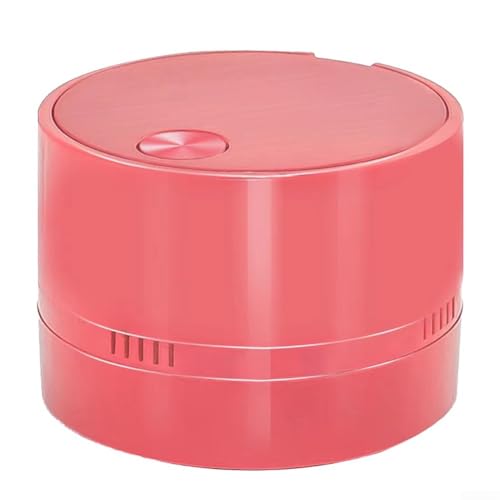 FUBESK Robuster Mini-Desktop-Staubsauger zum einfachen Entfernen von Schmutz aus Arbeitsbereichen und Sofas (Rosa) von FUBESK
