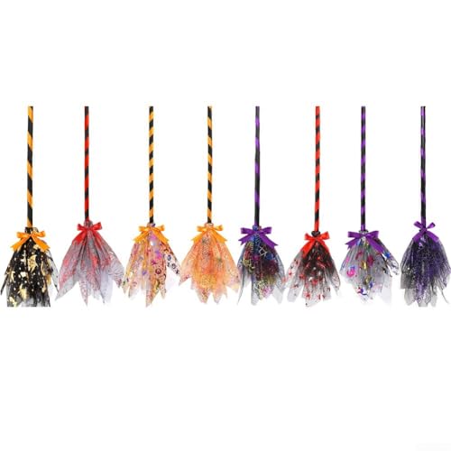 Halloween DIY Besen Mesh Prop with Detachable Feature for Witch Cosplay Party and Themed Decorations (Little Spider) von FUBESK