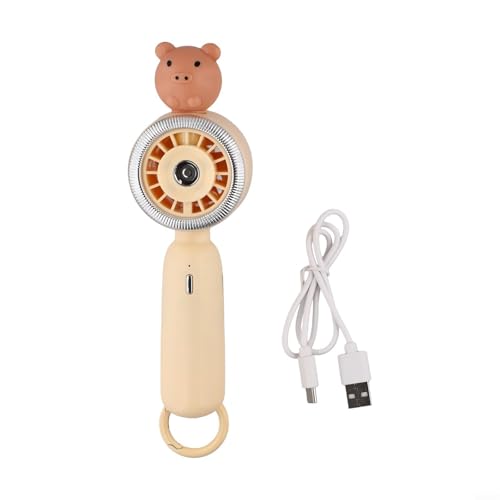 Handventilator Sprühventilator für Sommertage, langlebige Batterie, leichtes Design mit Befeuchtungs- und Kühlfunktion (Khaki) von FUBESK