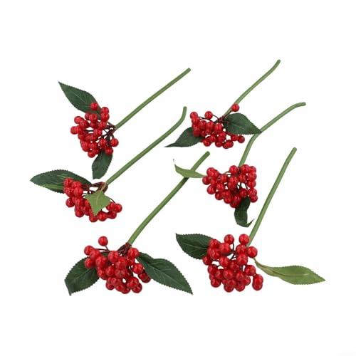Kreative künstliche Beeren für Heimdekoration, für einzigartige Arrangements und Styling (rot) von FUBESK