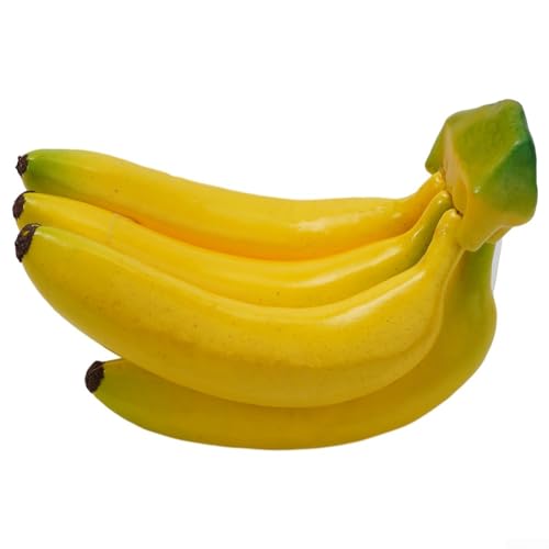 Künstliche lebensechte Bananen-Cluster-Dekoration, realistische künstliche Banane, Schaumstoffmaterial, gelbe Farbe, geeignet für Heimdekoration, Stillleben, Malerei, Inspiration, von FUBESK