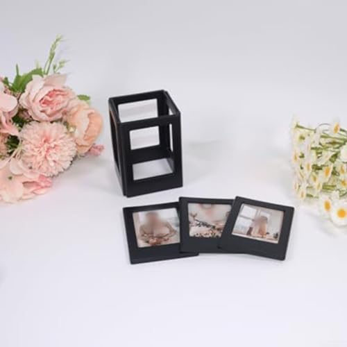 Magnetischer Bilderrahmen für Instax Mini, 5 Stück, zum Präsentieren Ihrer Lieblingsbilder (schwarz) von FUBESK