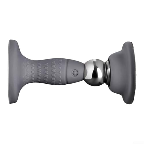 Magnetischer Türstopper mit Bodensauger und winddichtem Silikon für stabilen Türhalt (schwarz) von FUBESK