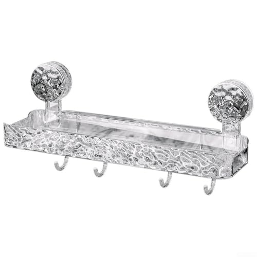 Platzsparendes Duschregal mit starken Saugnäpfen für kleine Badezimmer Platzsparendes Duschregal mit starken Saugnäpfen für kleine Badezimmer von FUBESK