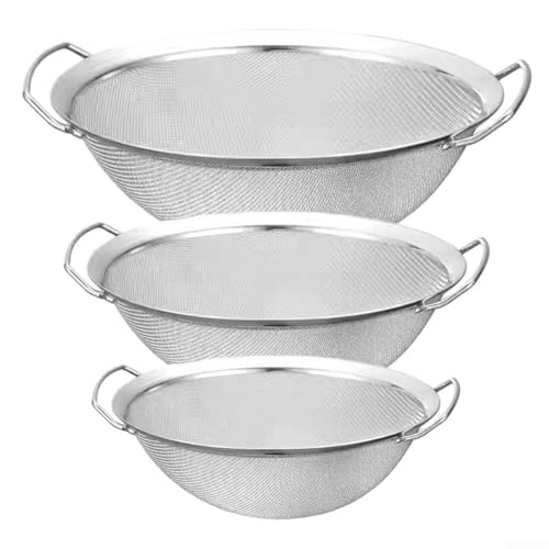 Praktisches Abtropfgestell aus Edelstahl mit zwei Griffen für das tägliche Kochen (28 cm) von FUBESK