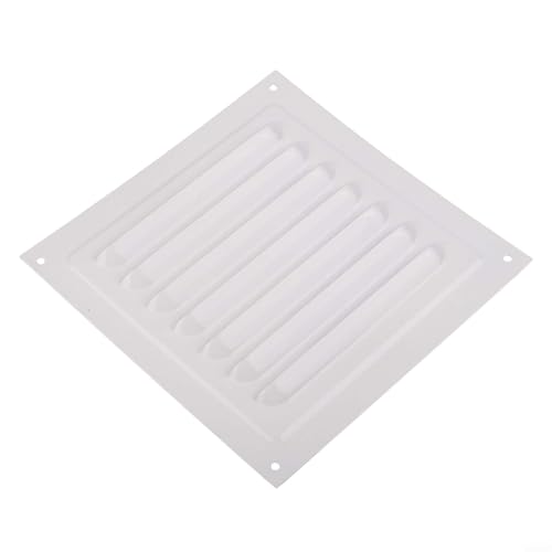 Quadratisches Lüftungsgitter 15x15cm für flexiblen Einbau in Küche und Bad (1 Stück weiß) von FUBESK