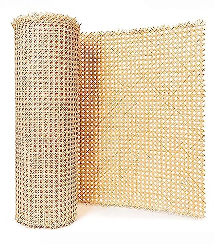 Rattan-Gehstock, Gurtband, Rolle, Caning Material, Webart, Rattan-Gewebe, Möbel für Caning-Projekte, vorgewebt, offenes Netz, für Schrank, Bett, Stuhl, Reparatur, DIY, 35 cm x 2 m von FUBESK