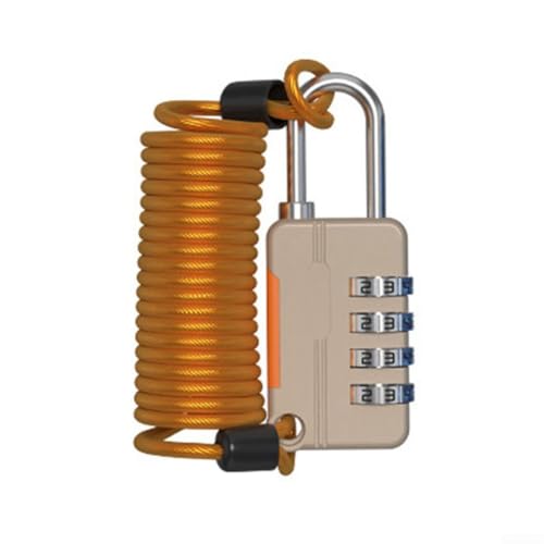 Reisepasswortschloss, kompaktes Design zum Schutz von Gepäck und persönlichen Gegenständen (Gold) von FUBESK