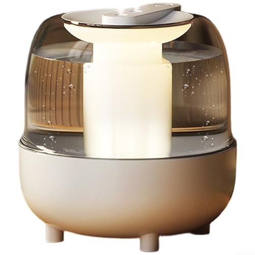 Schwerer Nebel-Luftbefeuchter mit 4L Kapazität, leises Desktop-Design, Digitalanzeige und Tablett für ätherische Öle für Aromatherapie im Büro oder Schlafzimmer (4L weiß) von FUBESK