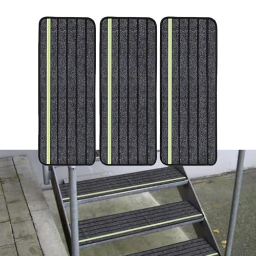 Stufenmatten für Treppenstufen, selbstklebend, für Wohnmobil, leuchtende Anti-Rutsch-Stufenabdeckungen, robuster Outdoor-Teppich Stufenmatten für Treppenstufen, selbstklebend, für Wohnmobil, leuchtende Anti-Rutsch-Stufenabdeckungen, robuster Outdoor-Teppich von FUBESK