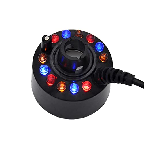 Teich Garten Indoor Outdoor Brunnen Zubehör Nebelmaschine Zerstäuber Luftbefeuchter, 350ml/h Nebelmacher Fogger Ersatz 6/12 LED Lichter für Wasserteich Teich Garten Indoor Outdoor Brunnen Zubehör Nebelmaschine Zerstäuber Luftbefeuchter, 350ml/h Nebelmacher Fogger Ersatz 6/12 LED Lichter für Wasserteich von FUBESK