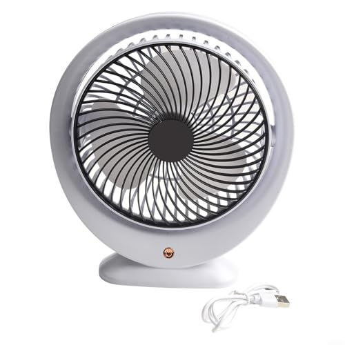 Tragbarer leiser Ventilator mit USB-Aufladung, für Studenten und kleine Räume (USB-schwarz) von FUBESK
