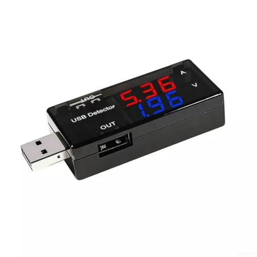 USB Ladegerät Spannungs- und Stromprüfer Kompaktes Messgerät für genaue Ausgangsmessung, geeignet für verschiedene Anwendungen von FUBESK