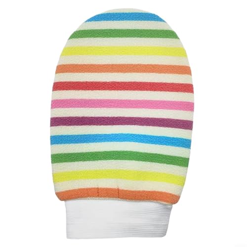 Vereinfachen Sie Ihre Duschroutine mit modischen Regenbogen-Streifen-Handschuhen (1 Stück) von FUBESK