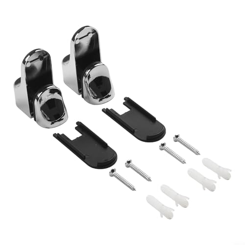 Verstellbare Regalstützklemmen aus Zinklegierung 2er Set für effektive Displaylösungen von FUBESK