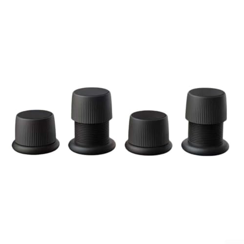 Verwandeln Sie Ihren Raum mit diesen 4 verstellbaren Füßen für Kaffeemaschinen und Sofatische (schwarz) von FUBESK