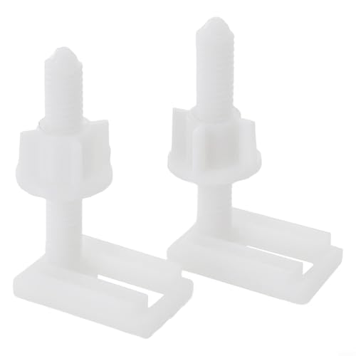 WC Scharnier Schrauben Befestigung Fitting Kit mit Ersatzschrauben und Gummikomponenten zur Reparatur von Toilettensitzen, stabile und dauerhafte Befestigung (D) von FUBESK