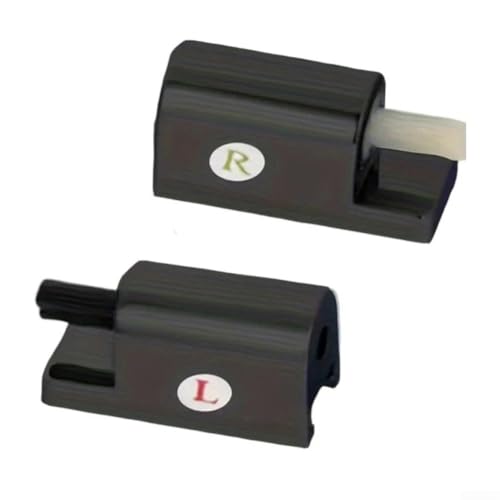WC-Scharnier-Set für reibungsloses Schließen, hergestellt aus langlebigem ABS-Material in elegantem schwarzem Finish von FUBESK