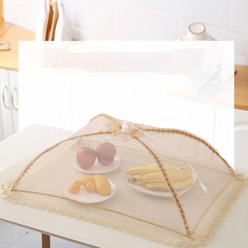 Wiederverwendbare Netz-Tischdecke im Vintage-Stil mit Regenschirm-Design für Lebensmittelschutz (3) von FUBESK