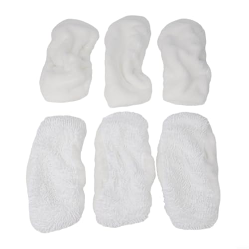 Wischmopp-Pads für Oreck für Dampfreiniger Modelle für Steam100 und für Steam100LRH wiederverwendbare, saugfähige Mikrofasertücher für effektive Schmutz- und Schmutzentfernung (6er-Pack) von FUBESK