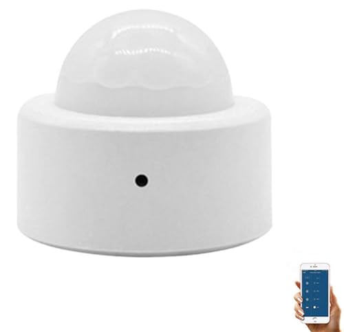 FUBESK Zig-Bee Bewegungsmelder, kabelloser Mini-Bewegungsmelder, Sensor erkennt Bewegungen, Senden Sie Warnungen oder Trigger Lichter zum Einschalten, Zig-Bee Hub erforderlich (1 Stück) von FUBESK