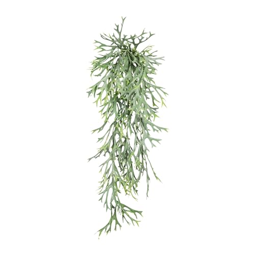 2er Set Geweihfarnhänger 75 cm - Grüne Kunstpflanzen für stilvolle Wohn- und Außenräume von Fuchs Versand 24/7 GmbH