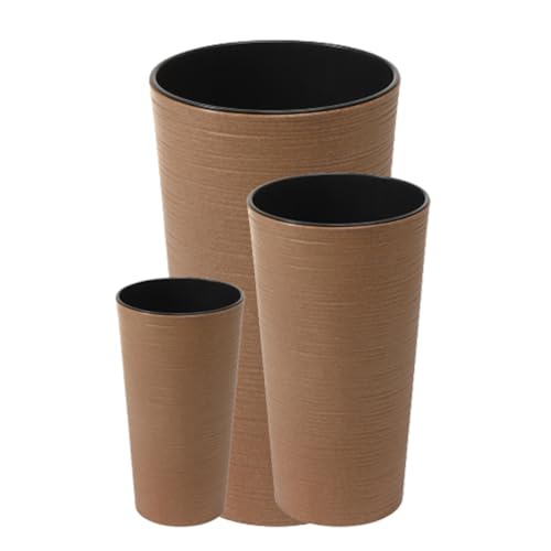 Fuchs Versand 24/7 GmbH 3er Set Pflanzkübel Lilli Eco inkl Einsatz in versch. Farben, Farbe:Braun Fuchs Versand 24/7 GmbH 3er Set Pflanzkübel Lilli Eco inkl Einsatz in versch. Farben, Farbe:Braun von Fuchs Versand 24/7 GmbH