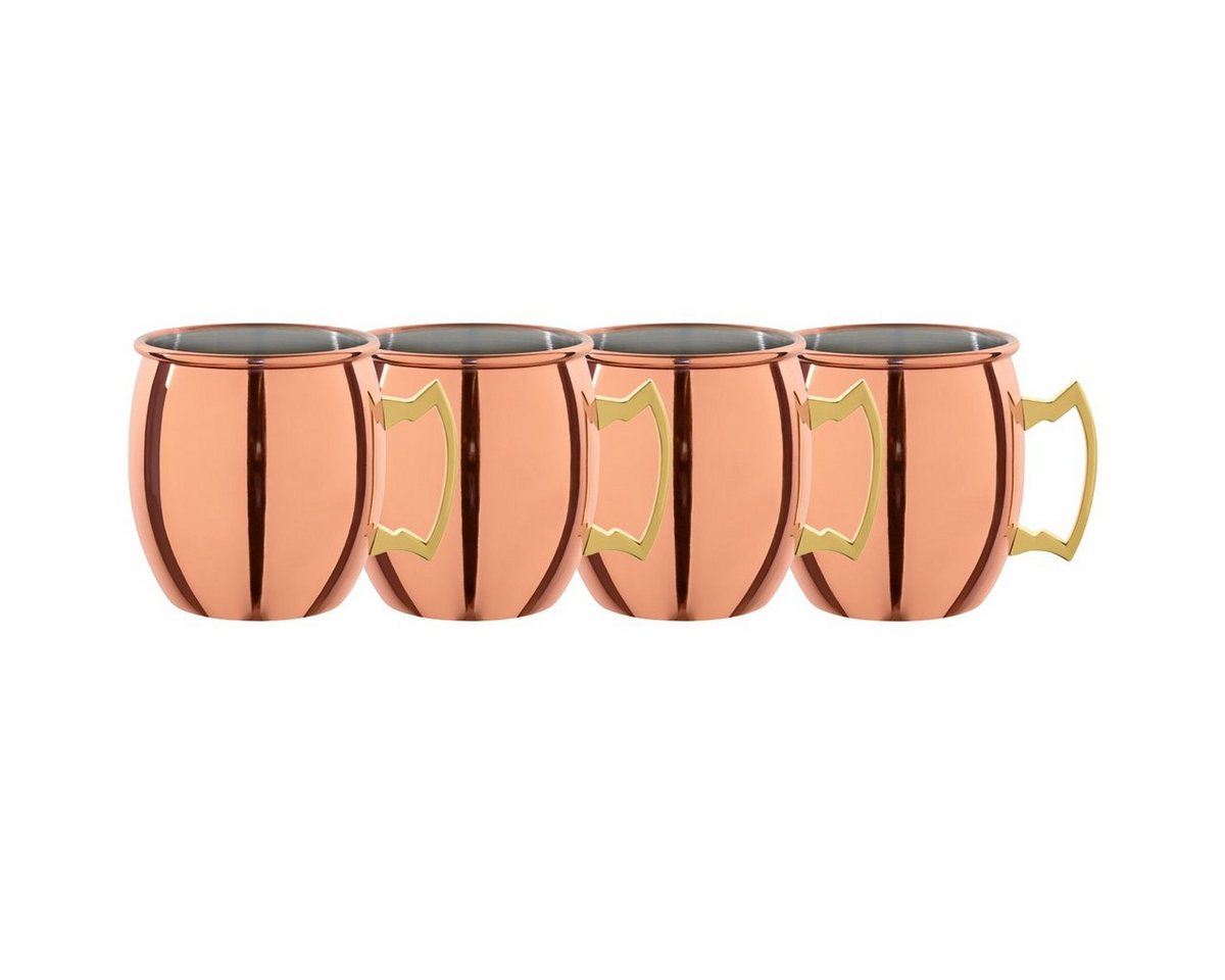 FUCHS Gläser-Set Fuchs Gastronomiebedarf Mini Moscow Mule Schnaps Jigger 60ml, Edelstahl von FUCHS