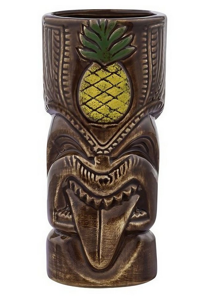 FUCHS Glas Tiki Mug, Tiki Becher - Anaface, Ananas, 550 ml von FUCHS