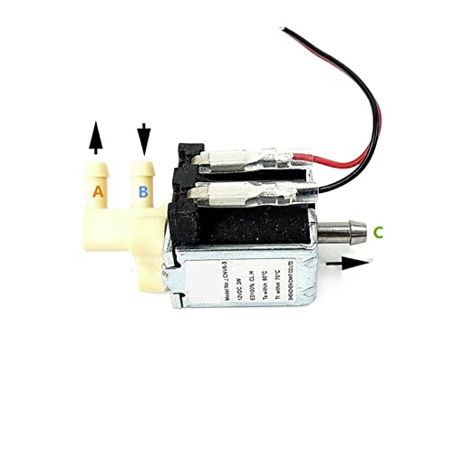 CNV6-3 DC 12V Mic2-Position 3-Wege-Elektromagnetventil N/C Normalerweise geschlossen Open-Air-Wasserdurchflussregelventil 1St von FUDGIO