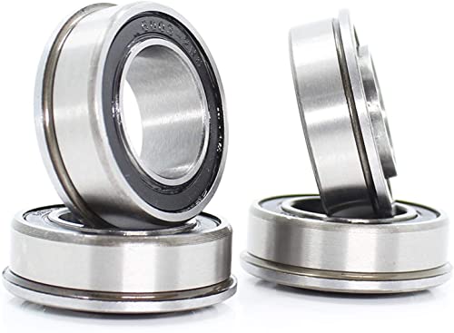 Präzisions-Flanschkugellager 4 Stück F6003 F6003RS Lager F6003-20-2RS 20 x 35 x 11 mm ABEC-1 Flanschkugellager F6003-RS Gartenwagen-Radlager von FUDGIO