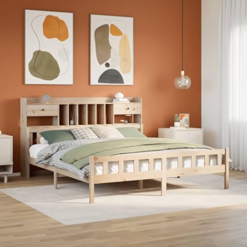 Bücherregal Sonoma-Eiche 60x30x189 cm Holzwerkstoff - Modern Bookshelf for Living Room Office Sturdy Wooden Shelf with 5 Adjustable Shelves Space Saving Storage Solution - Easy Assembly von FUDUGEHMIOFWFJJ