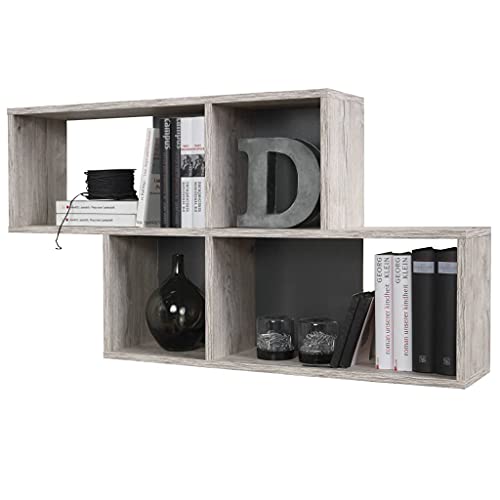FUDUGEHMIOFWFJJ 2-Pack Concrete Gray Nightstands 40x30x50 cm Engineered Wood Bedside Tables with Storage Shelf for Bedroom Living Room Modern Furniture von FUDUGEHMIOFWFJJ