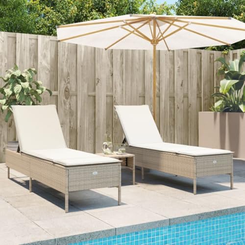 FUDUGEHMIOFWFJJ 2 Pcs Sun Lounger Set with Adjustable Roof & Side Table, Brown Poly Rattan Outdoor Lounge Chairs for Patio, Poolside, Garden Relaxation FUDUGEHMIOFWFJJ 2 Pcs Sun Lounger Set with Adjustable Roof & Side Table, Brown Poly Rattan Outdoor Lounge Chairs for Patio, Poolside, Garden Relaxation von FUDUGEHMIOFWFJJ