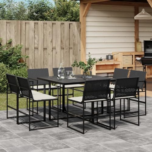 FUDUGEHMIOFWFJJ 3-Piece Sun Lounger Set with Cushion Black Poly Rattan Outdoor Furniture for Patio Garden Poolside Modern Comfortable Relaxation FUDUGEHMIOFWFJJ 3-Piece Sun Lounger Set with Cushion Black Poly Rattan Outdoor Furniture for Patio Garden Poolside Modern Comfortable Relaxation von FUDUGEHMIOFWFJJ