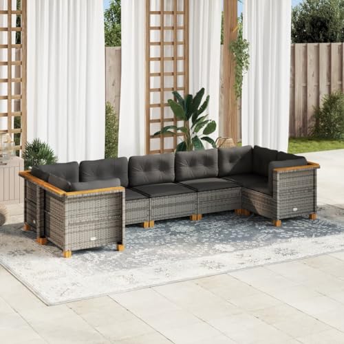 FUDUGEHMIOFWFJJ 4 Pcs Garden Chairs with Cushions, Brown Poly Rattan Outdoor Dining Set, Patio Furniture for Terrace, Balcony, Comfortable Weatherproof Stackable Lounge Chairs FUDUGEHMIOFWFJJ 4 Pcs Garden Chairs with Cushions, Brown Poly Rattan Outdoor Dining Set, Patio Furniture for Terrace, Balcony, Comfortable Weatherproof Stackable Lounge Chairs von FUDUGEHMIOFWFJJ