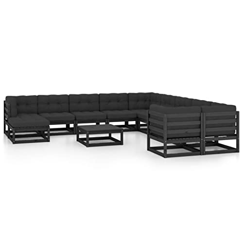FUDUGEHMIOFWFJJ 6 Pcs Garden Chairs with Cushions Schwarz Outdoor Dining Set Poly Rattan 56x59x84 cm Patio Furniture for Terrace Balcony Comfortable Weatherproof von FUDUGEHMIOFWFJJ
