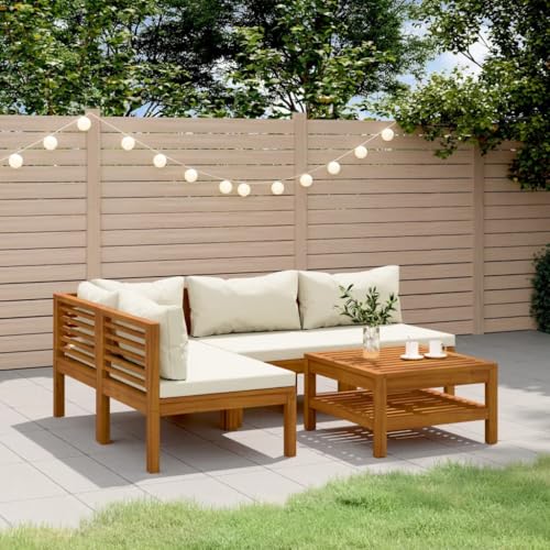FUDUGEHMIOFWFJJ 6-Piece Teak Wood Garden Chairs Set with Green Cushions, Outdoor Patio Furniture for Dining, Lounge, Poolside, Weather-Resistant & Comfortable Seating FUDUGEHMIOFWFJJ 6-Piece Teak Wood Garden Chairs Set with Green Cushions, Outdoor Patio Furniture for Dining, Lounge, Poolside, Weather-Resistant & Comfortable Seating von FUDUGEHMIOFWFJJ