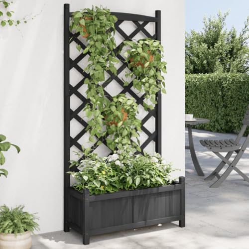 FUDUGEHMIOFWFJJ Adjustable Garden Chair with Footrest, Gray Poly Rattan Lounge Chair, Comfortable Patio Furniture for Balcony, Outdoor Relaxation, Ergonomic Design von FUDUGEHMIOFWFJJ