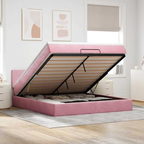 FUDUGEHMIOFWFJJ Bed Frame klappbett bettgestell betteOttoman-Bett mit Matratzen & LEDs Hellgrau 160x200 cm SamtGeeignet für Schlafzimmer FUDUGEHMIOFWFJJ Bed Frame klappbett bettgestell betteOttoman-Bett mit Matratzen & LEDs Hellgrau 160x200 cm SamtGeeignet für Schlafzimmer von FUDUGEHMIOFWFJJ