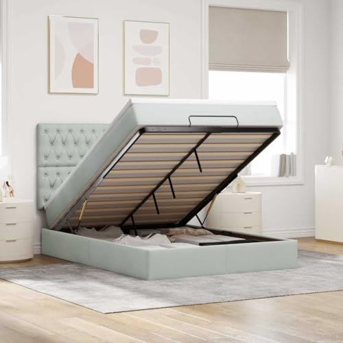 FUDUGEHMIOFWFJJ Bed klappbett Bett mit matratze Bed frameOttoman-Bett mit Matratze & LEDs Dunkelgrün 180x200 cm SamtGeeignet für Schlafzimmer FUDUGEHMIOFWFJJ Bed klappbett Bett mit matratze Bed frameOttoman-Bett mit Matratze & LEDs Dunkelgrün 180x200 cm SamtGeeignet für Schlafzimmer von FUDUGEHMIOFWFJJ