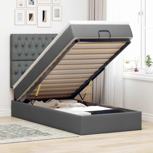 FUDUGEHMIOFWFJJ Bett Bette Bett ohne kopfteil Bett mit matratzeOttoman-Bett mit Matratzen & LEDs Blau 200x200 cm StoffGeeignet für Schlafzimmer FUDUGEHMIOFWFJJ Bett Bette Bett ohne kopfteil Bett mit matratzeOttoman-Bett mit Matratzen & LEDs Blau 200x200 cm StoffGeeignet für Schlafzimmer von FUDUGEHMIOFWFJJ