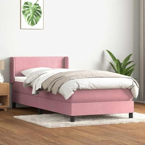 FUDUGEHMIOFWFJJ Bett mit matratze betten bettgestell klappbett Bettgestell ohne Matratze Taupe 90x200 cm StoffGeeignet für Schlafzimmer von FUDUGEHMIOFWFJJ