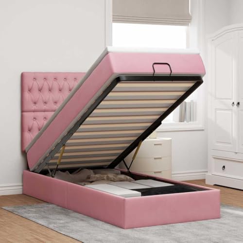 FUDUGEHMIOFWFJJ Bett mit matratze bettgestell futonbett bettOttoman-Bett mit Matratzen & LEDs Blau 200x200 cm StoffGeeignet für Schlafzimmer FUDUGEHMIOFWFJJ Bett mit matratze bettgestell futonbett bettOttoman-Bett mit Matratzen & LEDs Blau 200x200 cm StoffGeeignet für Schlafzimmer von FUDUGEHMIOFWFJJ