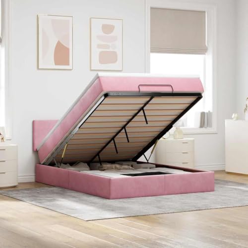 FUDUGEHMIOFWFJJ Bette Bed Frame bettgestell futonbettOttoman-Bett mit Matratzen & LEDs Schwarz 200x200 cm StoffGeeignet für Schlafzimmer FUDUGEHMIOFWFJJ Bette Bed Frame bettgestell futonbettOttoman-Bett mit Matratzen & LEDs Schwarz 200x200 cm StoffGeeignet für Schlafzimmer von FUDUGEHMIOFWFJJ