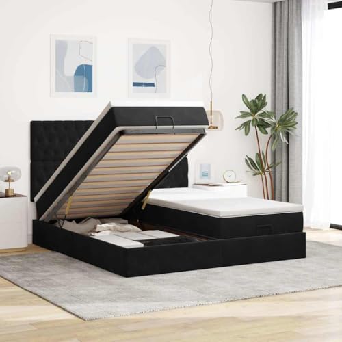 FUDUGEHMIOFWFJJ Bette Metall holzbett bettgestell klappbett Ottoman-Bett mit Matratzen & LEDs Blau 200x200 cm StoffGeeignet für Schlafzimmer FUDUGEHMIOFWFJJ Bette Metall holzbett bettgestell klappbett Ottoman-Bett mit Matratzen & LEDs Blau 200x200 cm StoffGeeignet für Schlafzimmer von FUDUGEHMIOFWFJJ