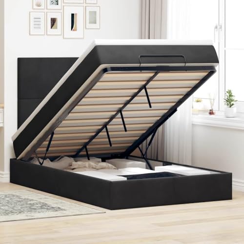FUDUGEHMIOFWFJJ Bette betten, bettrahmen & lattenroste Bed kopfteil bettOttoman-Bett mit Matratze & LEDs Dunkelgrau 100x200 cm SamtGeeignet für Schlafzimmer FUDUGEHMIOFWFJJ Bette betten, bettrahmen & lattenroste Bed kopfteil bettOttoman-Bett mit Matratze & LEDs Dunkelgrau 100x200 cm SamtGeeignet für Schlafzimmer von FUDUGEHMIOFWFJJ