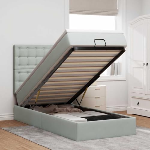 FUDUGEHMIOFWFJJ Bette bettgestell Bett mit matratze bettOttoman-Bett mit Matratzen Dunkelblau 200x200 cm SamtGeeignet für Schlafzimmer FUDUGEHMIOFWFJJ Bette bettgestell Bett mit matratze bettOttoman-Bett mit Matratzen Dunkelblau 200x200 cm SamtGeeignet für Schlafzimmer von FUDUGEHMIOFWFJJ